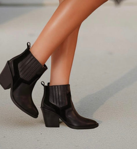 Botas Lucía Negro Cuero