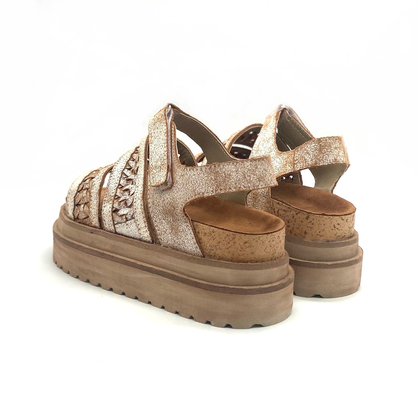 Sandalias Belén Blanco Cuero