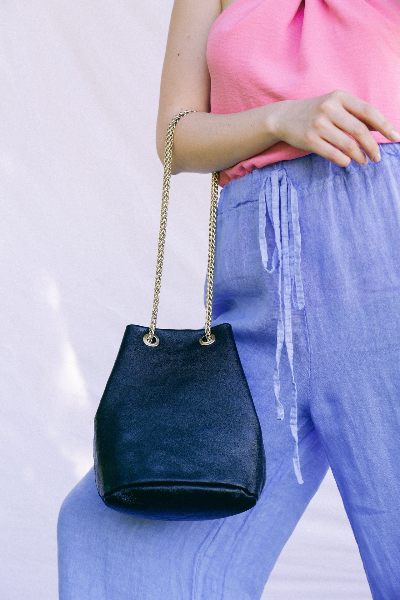 Cartera Genova Negro Brillos