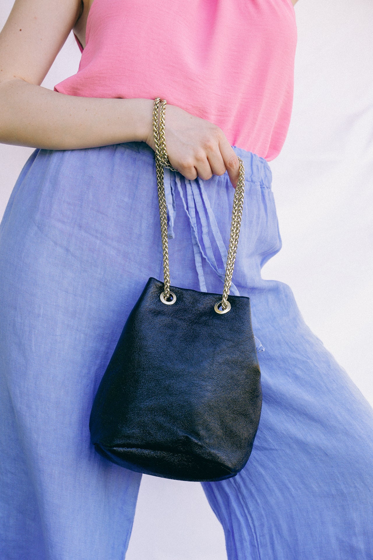 Cartera Genova Negro Brillos