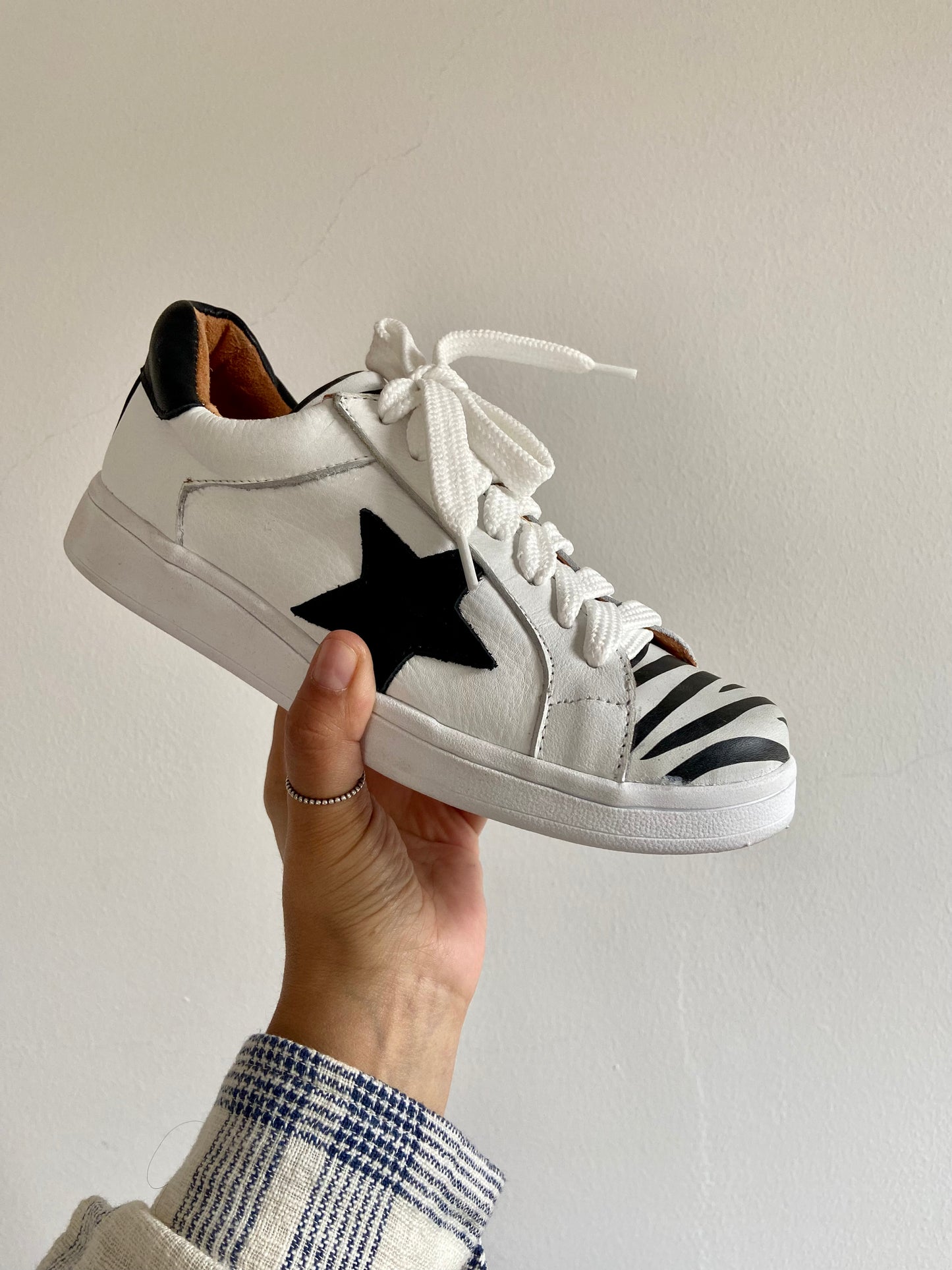 Zapatillas Vicenta Blanca Cebra