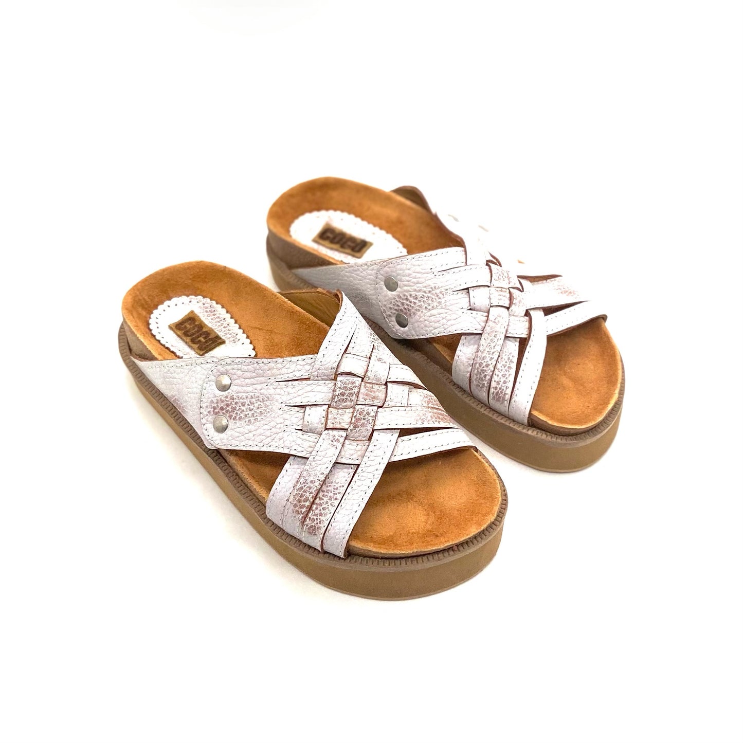 Sandalias Anita Blanco 5 cm.