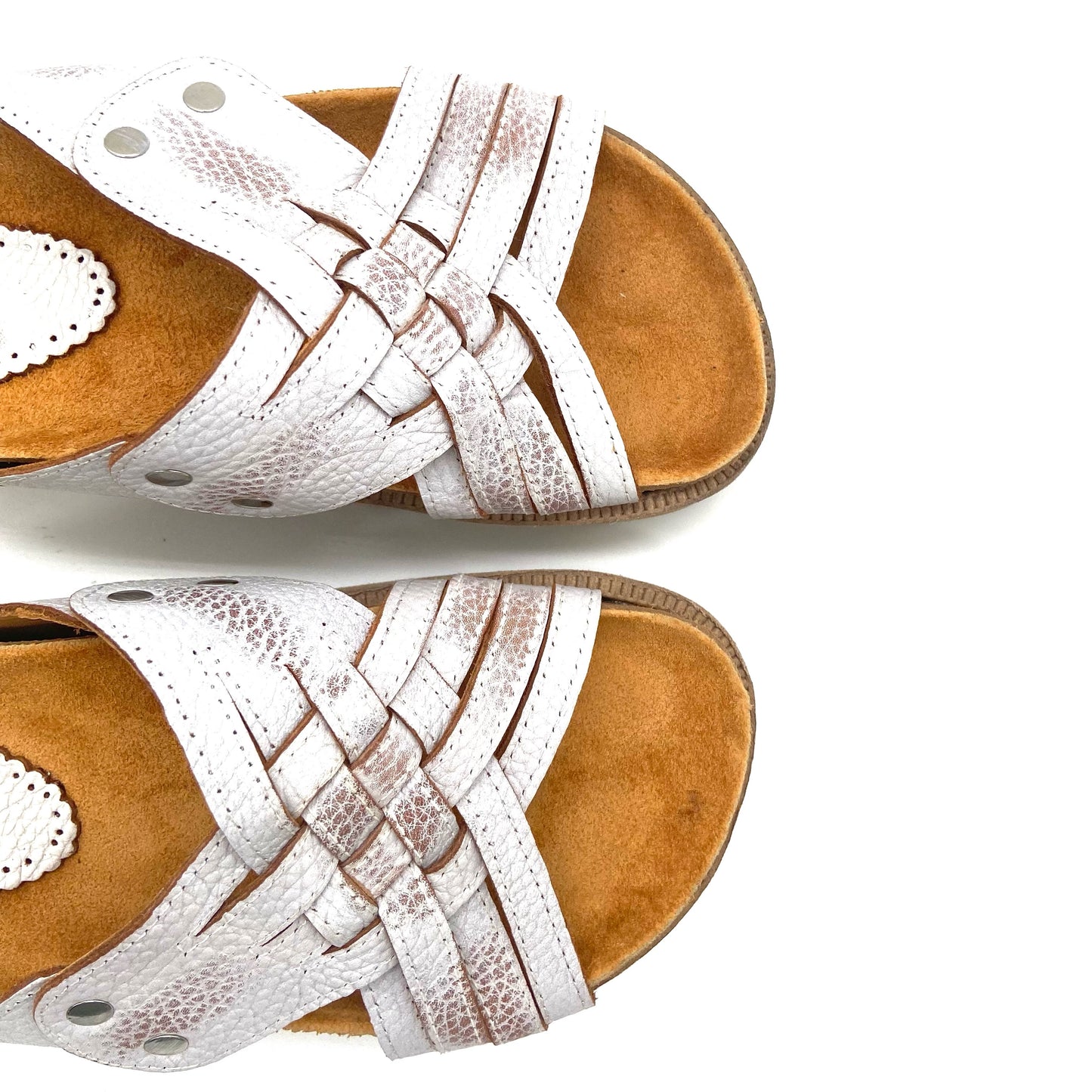 Sandalias Anita Blanco 5 cm.