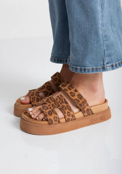 Sandalias Estela Print Cuero