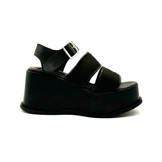 Sandalias Mia Negro Cuero