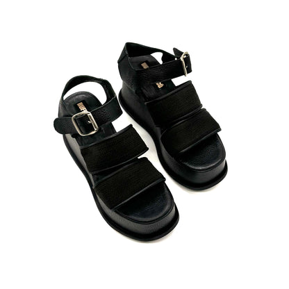 Sandalias Mia Negro Cuero