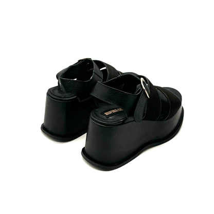 Sandalias Mia Negro Cuero