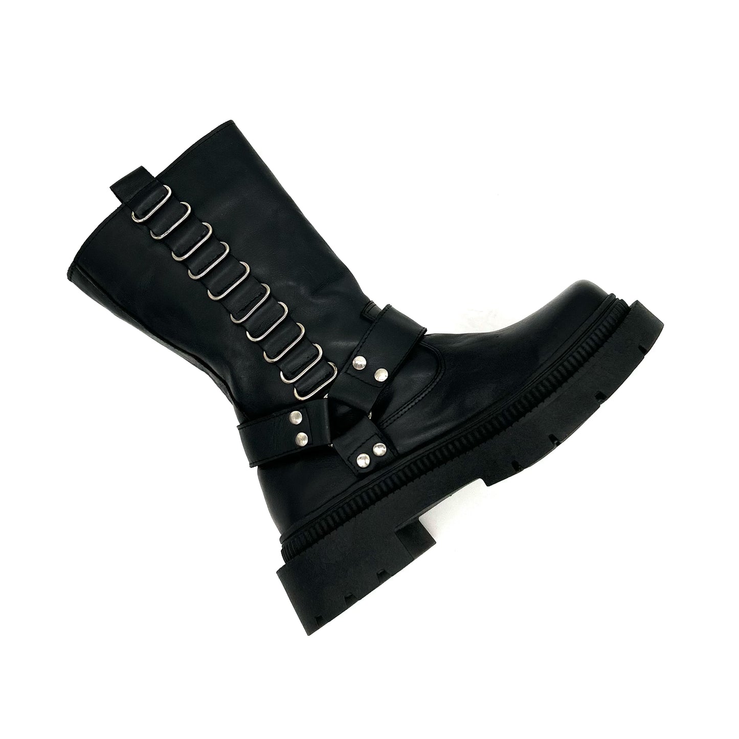 Botas Selena Cuero Negro