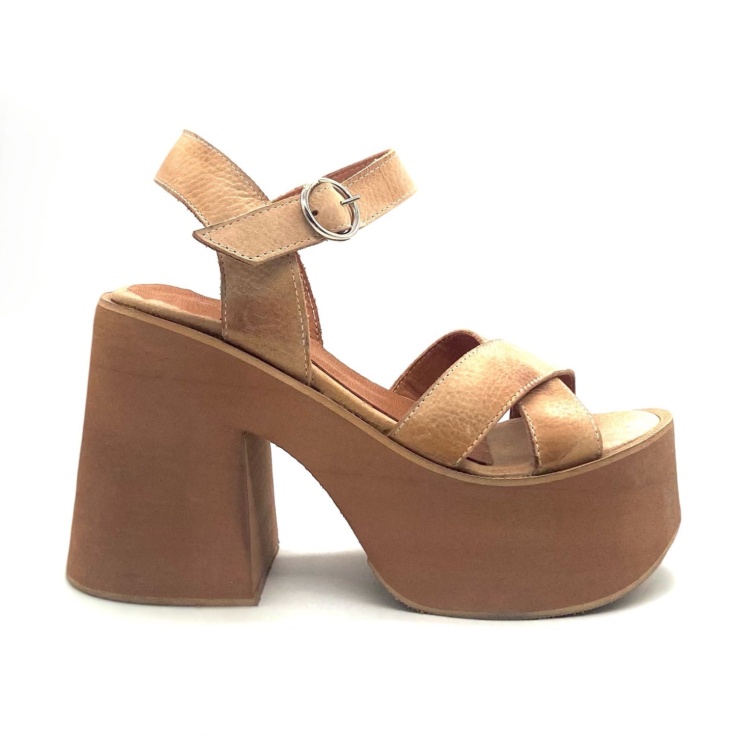 Sandalias Dominga Camel 10,5 cm